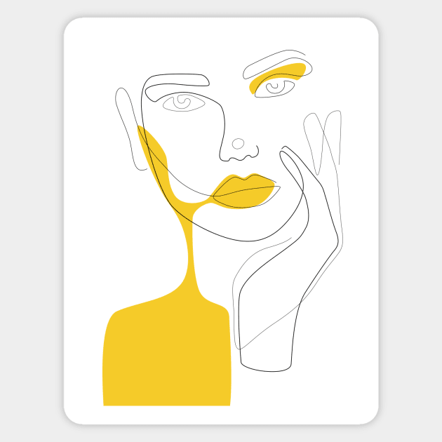 Mustard Shadow Sticker by Explicit Design